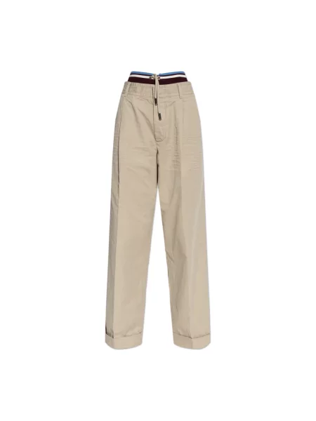 Spodnie Dsquared2 beżowe