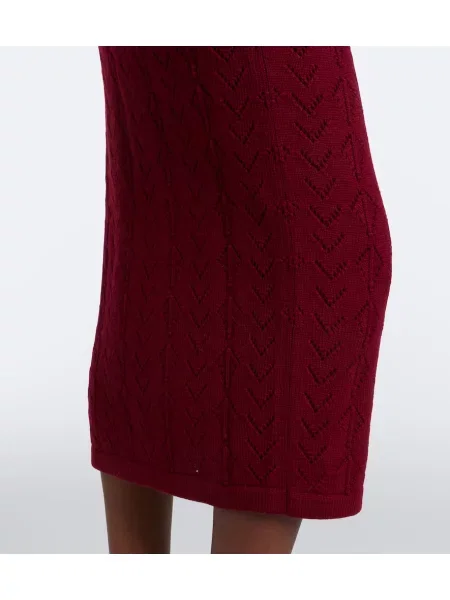 Rochie midi Alessandra Rich tricotate cu volane