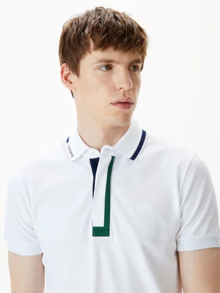 Поло Lacoste білий