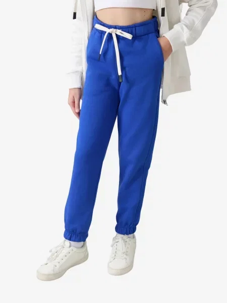Tommy Life Hlače TOMMY Jogginghose mit elastischem Bund und Kordelzug kobalt plava