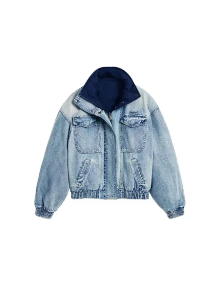 Desigual Geacă de primăvară-toamnă albastru