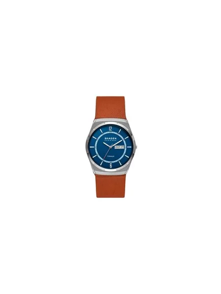 Skagen Hodinky Melbye Titanium hnědá
