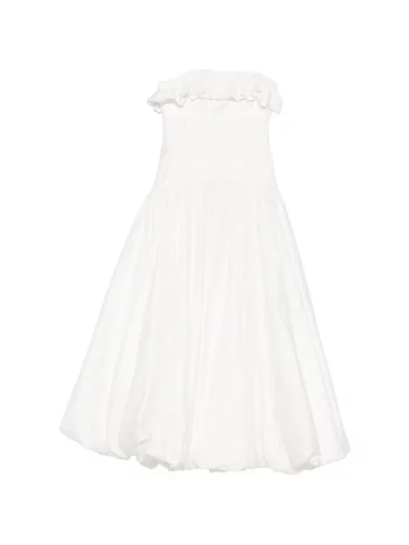 Rochie maxi Aje fără mâneci alb