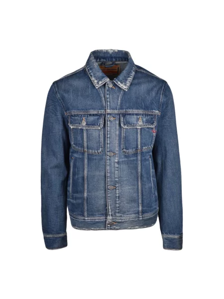 Kurtka jeansowa Diesel niebieska