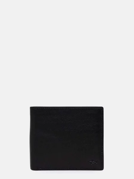 Kožni novčanik Paul&Shark za muškarce crna