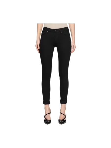 Skinny jeansy skinny Dondup czarne