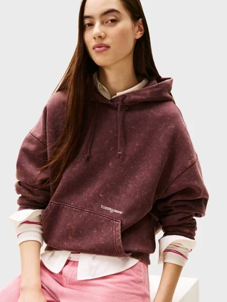 Толстовка Tommy Jeans бордовая