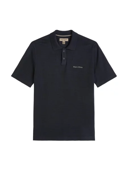 Marc O'polo Dzianinowa Koszulka Polo blau granatowa