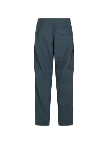 Pantaloni cargo Stone Island cu strasuri albastru