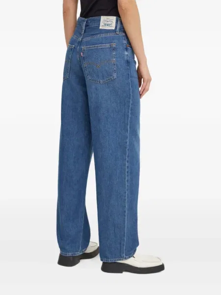 Ретро слаб дънки skinny fit Levi's® с разкъсвания синьо