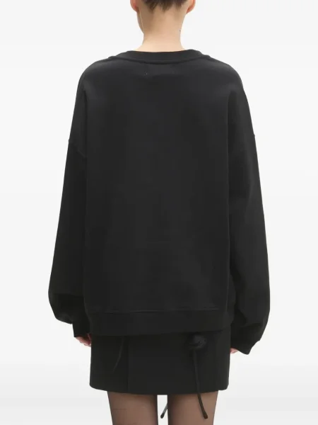 Hanorac Fiorucci cu broderie negru