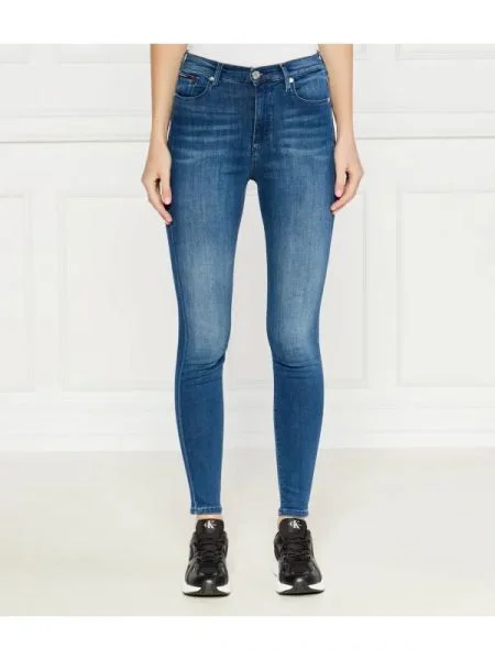 Tommy Jeans blugi sylvia hr | super skinny fit | high waist albastru