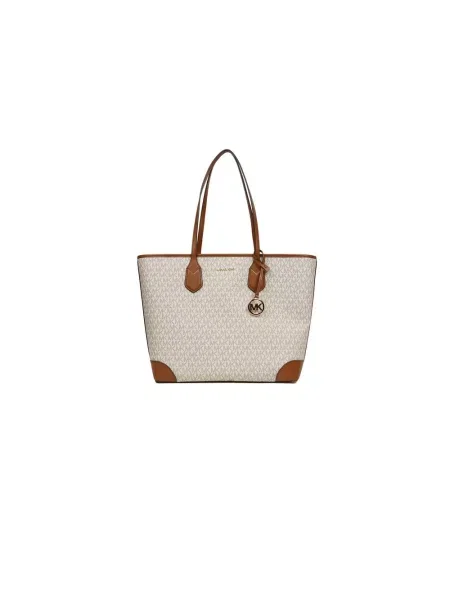 Shopperka Michael Kors z logo beżowa
