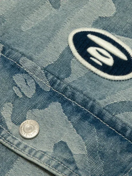 Cămașă Aape By A Bathing Ape cu model camuflaj albastru