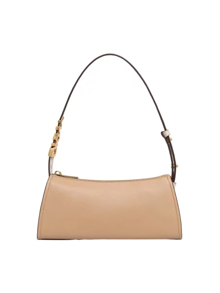 DKNY torebka hobo z imitacji skóry AVRIL brązowa
