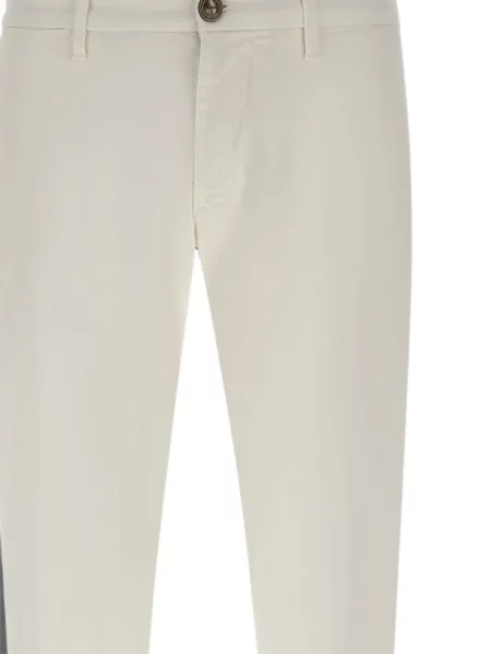 Pantaloni chino Re-hash alb