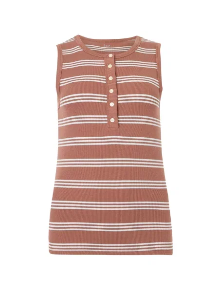 GAP Top maro deschis alb