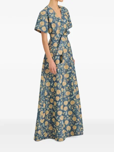 Rochie maxi Markarian cu imagine albastru