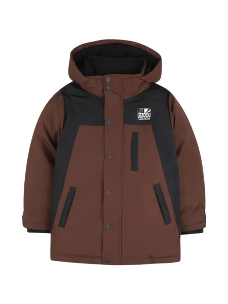 Parka dziecięca Hugo brązowa