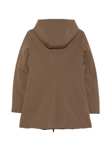 Palton Woolrich cu glugă maro