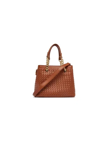 Valentino Bags klasična torbica iz umetnega usnja GEA rjava