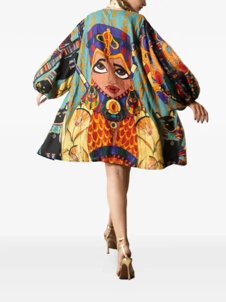 Rochie mini A.nty Story în linie A albastru