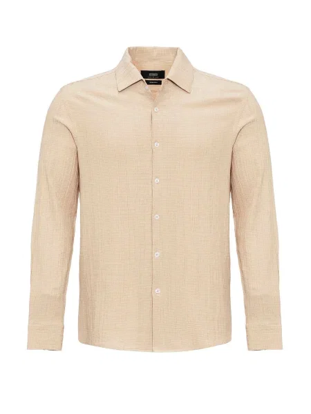 Antioch Košeľa Orazio melírovaná béžová
