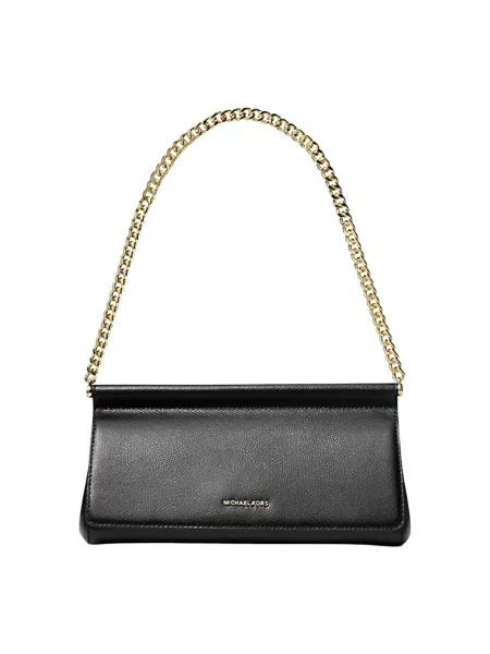 Zawieszka Michael Kors skórzana retro czarna