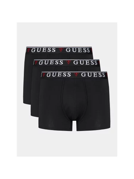 GUESS Boksarice BRIAN vijolična / črna bela