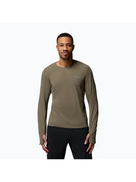 Tricou mânecă lungă Columbia cu strasuri verde