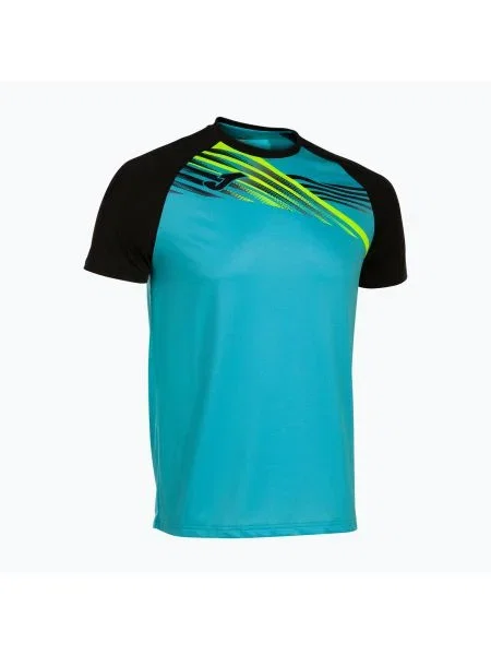 Мъжка тениска за бягане Joma Elite X turquoise синьо