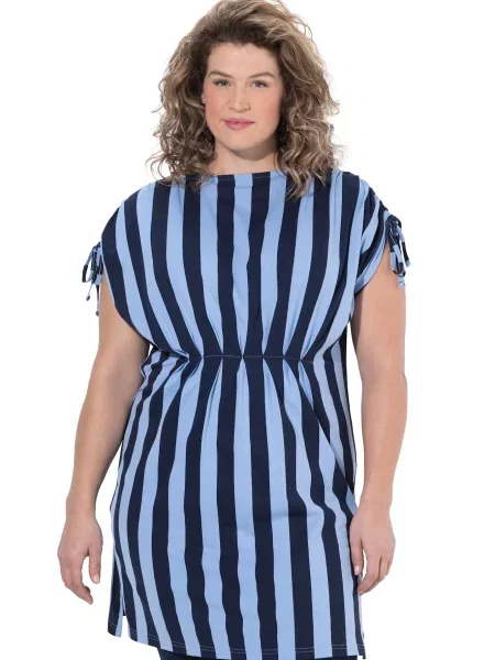 Ulla Popken Tricou bleumarin / deschis albastru