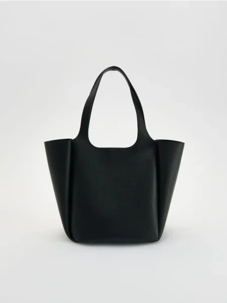Reserved Torebka shopper czarny
