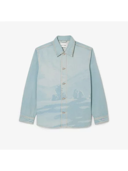 Рубашка Lacoste голубая