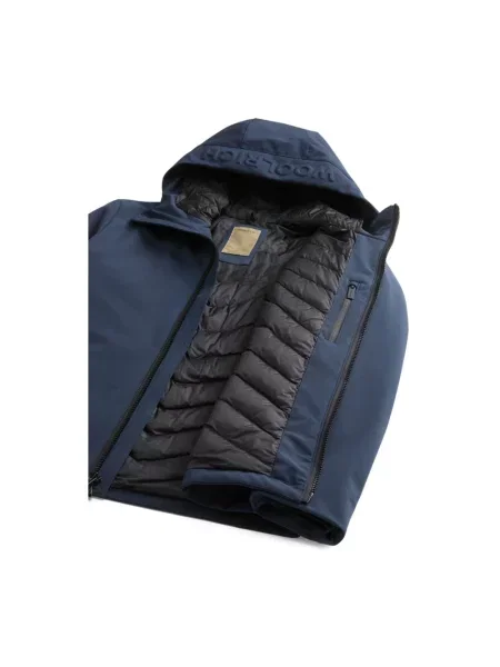 Kurtka Woolrich softshell niebieska