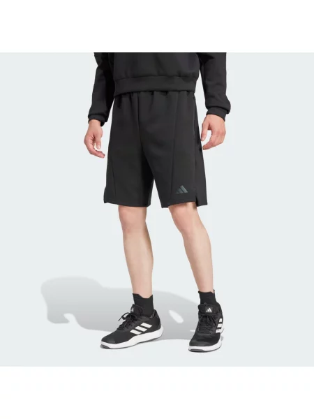 Dzianinowe szorty Adidas na siłownię czarne
