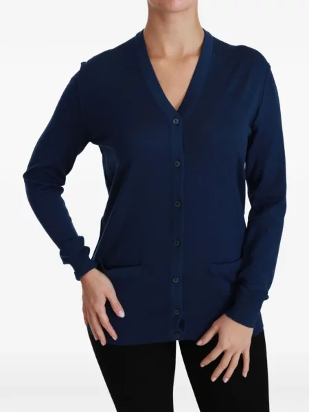 Kardigan Dolce & Gabbana s V-izrezom plava