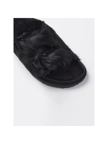 Klapki Birkenstock skórzane czarne
