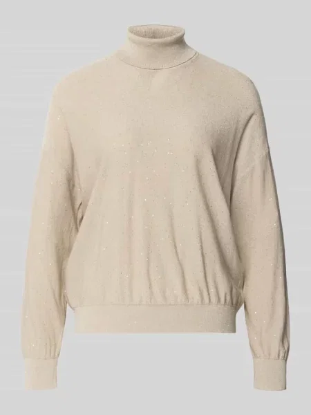 Sweter z Golfem z mieszanka lyocellu model GESTO' Marella biały