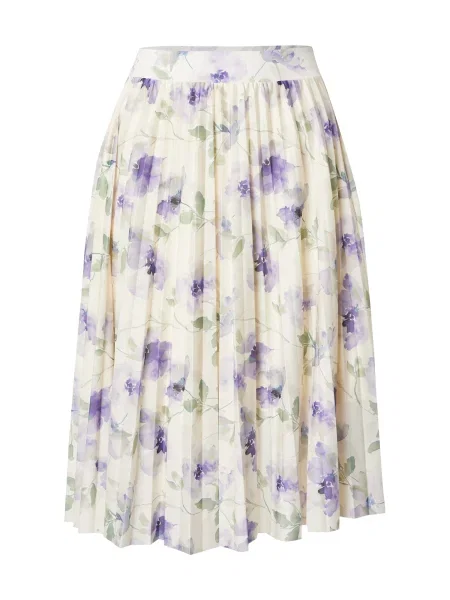 ABOUT YOU Fustă Elis verde / mov închis / lână alb