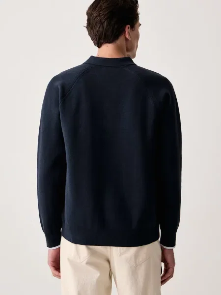 Calvin Klein Jeans sweter z bawełną granatowy