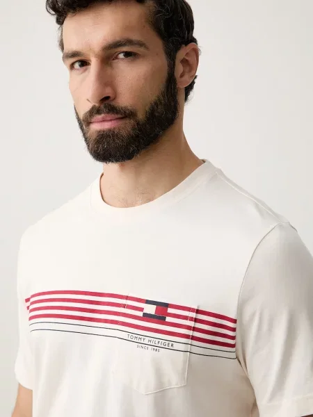 Tommy Hilfiger тениска мъжка от бежово