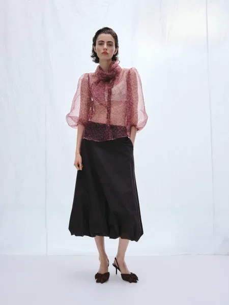 Туфли Reserved с бантом коричневые