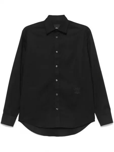 Cămașă John Richmond cu broderie negru