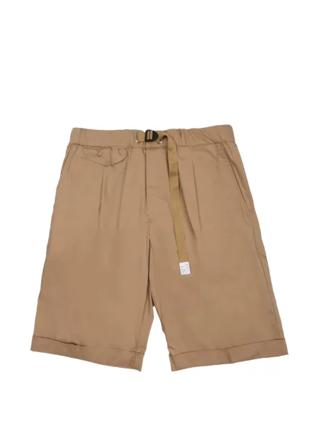 Cu centură pantaloni scurți White Sand alb