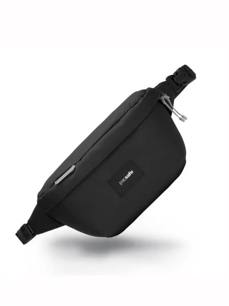 Переработанный поясная сумка Pacsafe черная