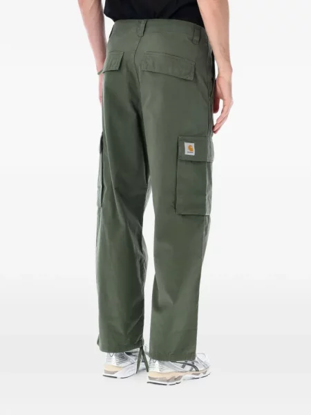 Pantaloni cargo Carhartt Wip cu autograf verde
