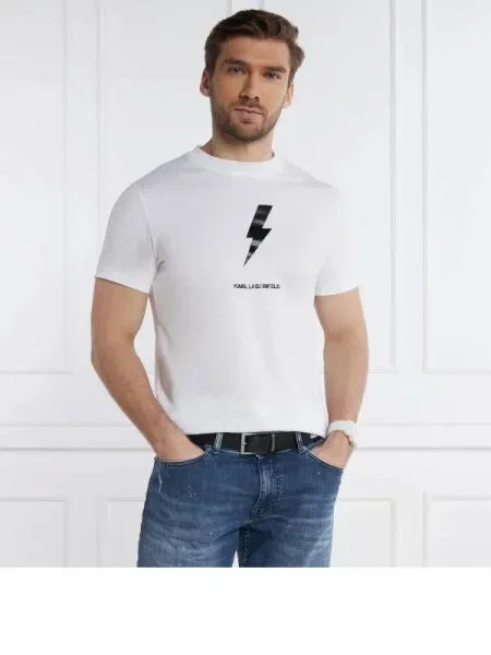 Karl Lagerfeld Tricou alb
