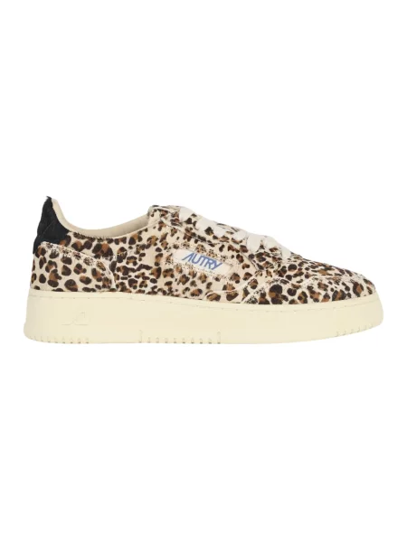 Sneakersy Autry brązowe