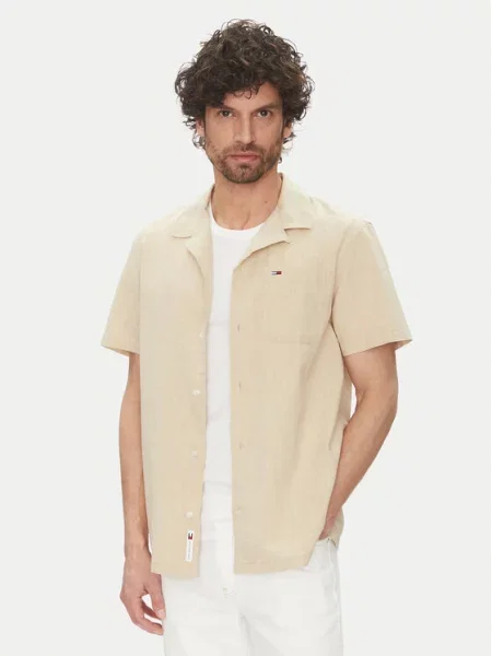 Srajca Tommy Jeans bež